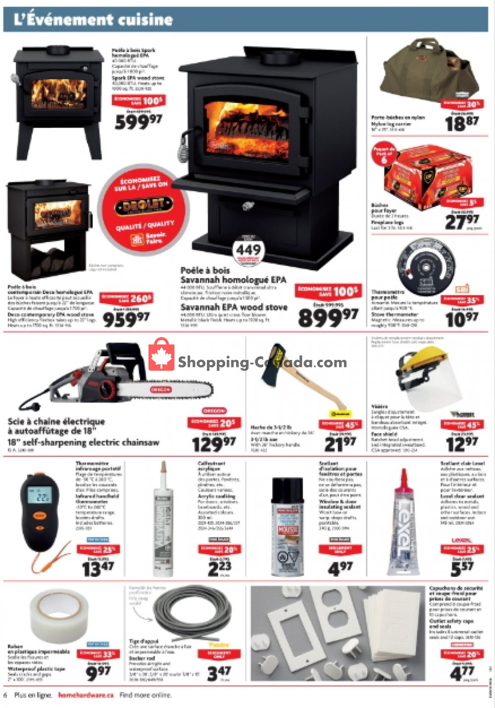 Home Hardware flyer from Wednesday October 3, 2018 to Tuesday October 9, 2018 - page 6