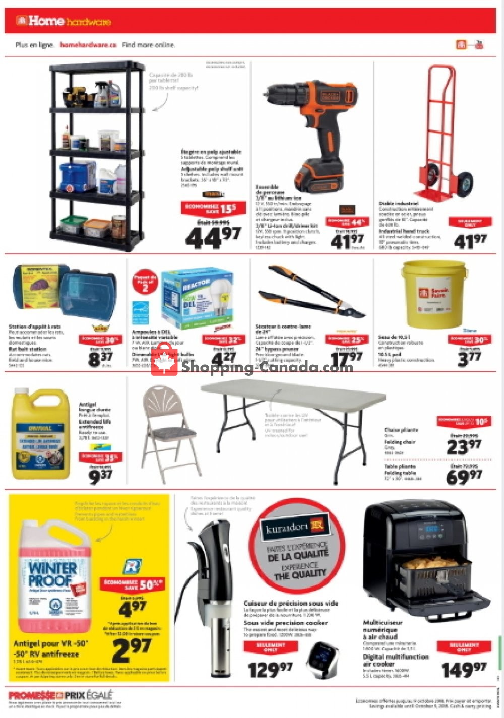Home Hardware flyer from Wednesday October 3, 2018 to Tuesday October 9, 2018 - page 8