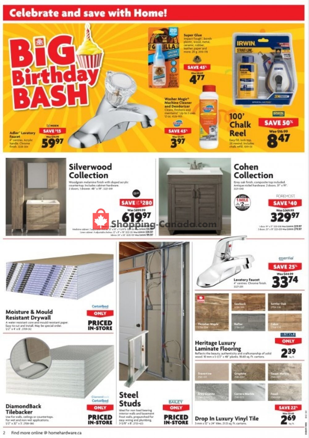 Home Hardware flyer from Wednesday October 17, 2018 to Tuesday October 23, 2018 - page 2