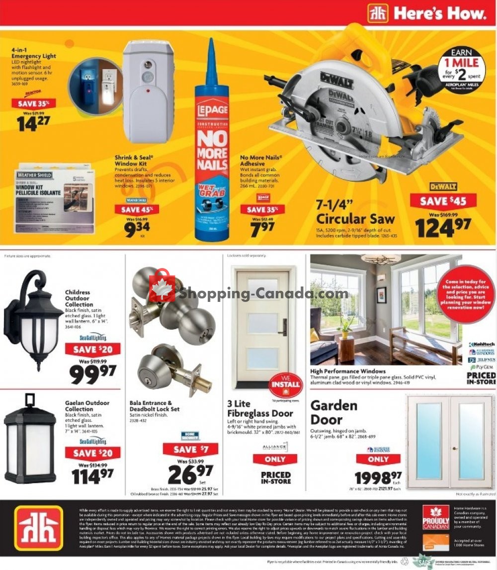 Home Hardware flyer from Wednesday October 17, 2018 to Tuesday October 23, 2018 - page 3