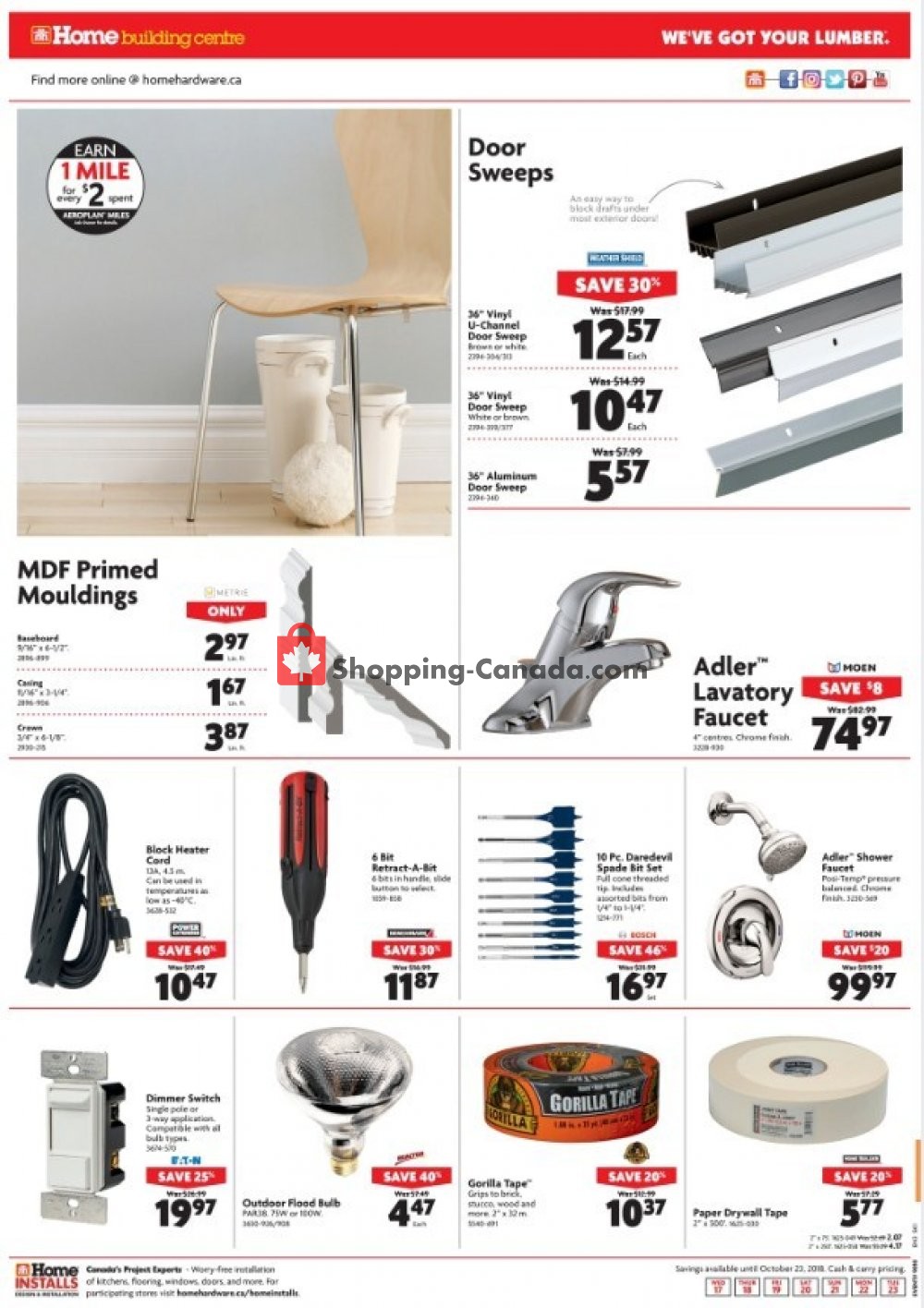 Home Hardware flyer from Wednesday October 17, 2018 to Tuesday October 23, 2018 - page 4
