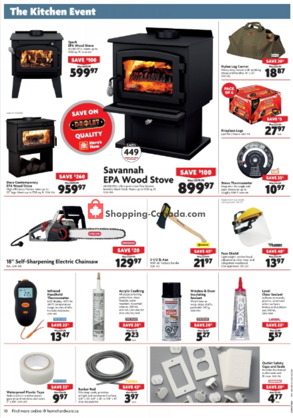 Home Hardware flyer from Wednesday October 3, 2018 to Tuesday October 9, 2018 - page 10