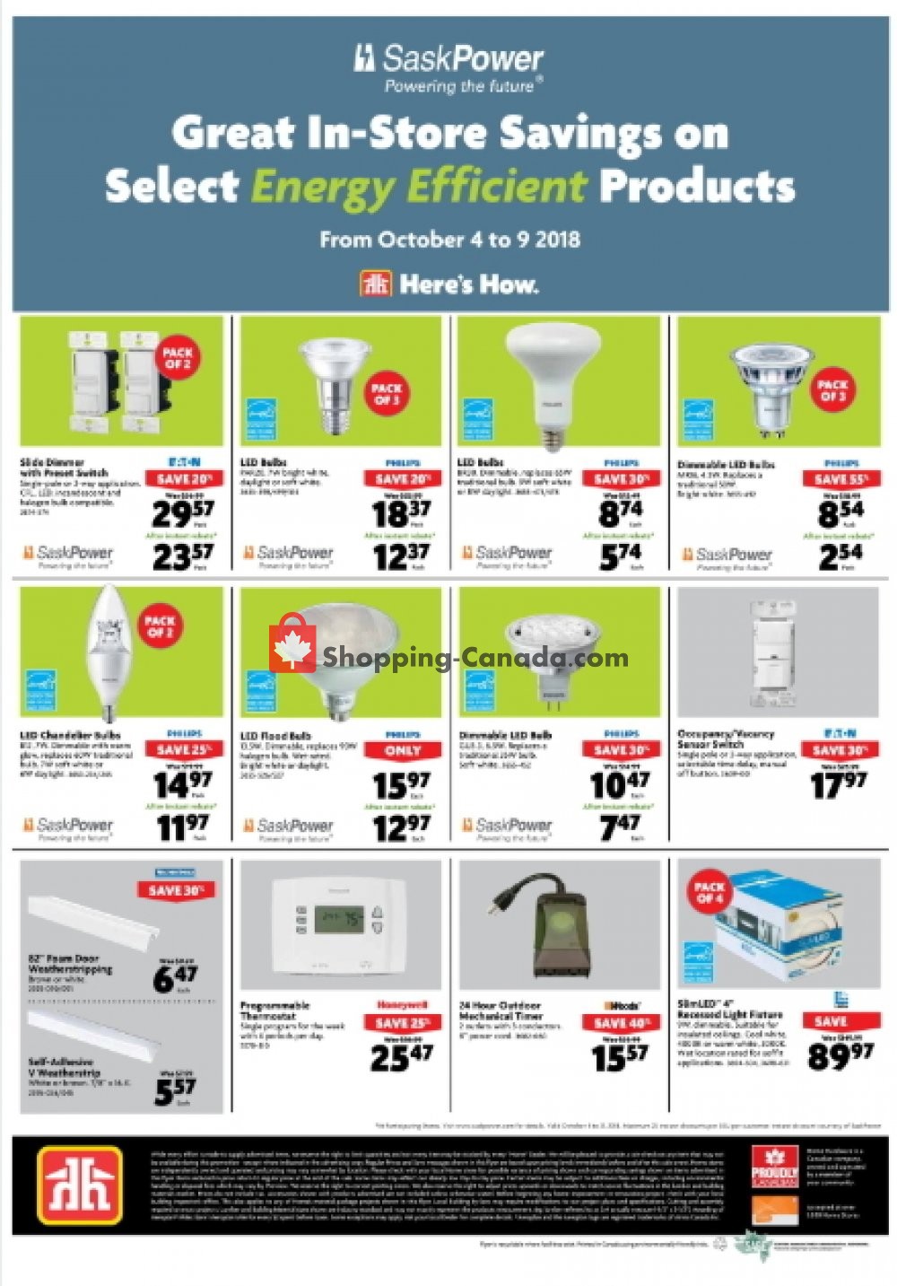 Home Hardware flyer from Wednesday October 3, 2018 to Tuesday October 9, 2018 - page 11