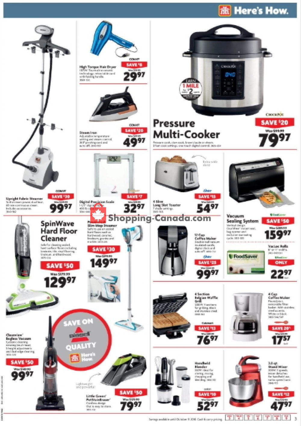 Home Hardware flyer from Wednesday October 3, 2018 to Tuesday October 9, 2018 - page 3