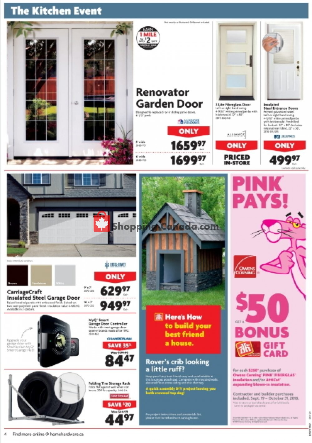 Home Hardware flyer from Wednesday October 3, 2018 to Tuesday October 9, 2018 - page 4