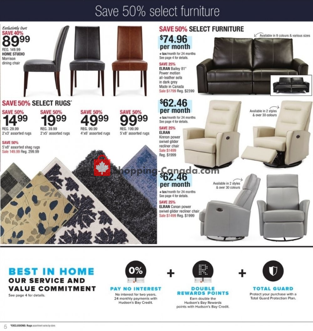 Home Outfitters flyer from Friday August 31, 2018 to Thursday September 6, 2018 - page 5