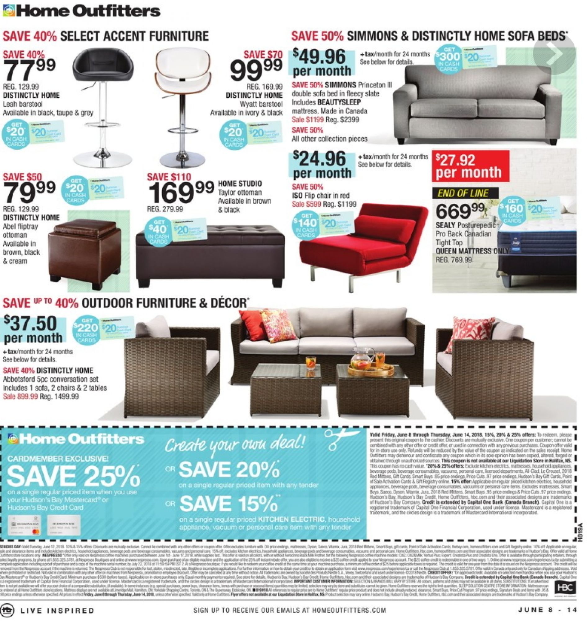 Home Outfitters flyer from Friday June 8, 2018 to Thursday June 14, 2018 - page 4