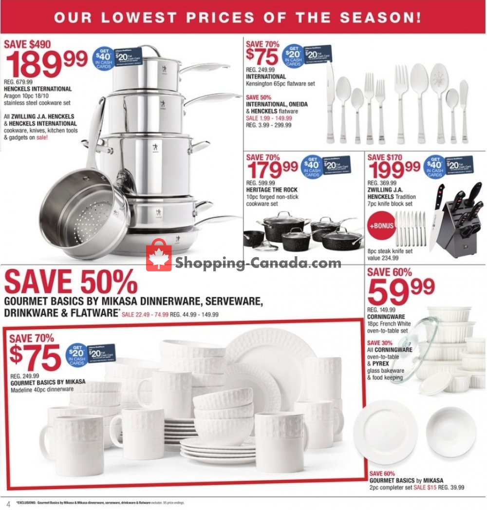 Home Outfitters flyer from Friday October 12, 2018 to Thursday October 18, 2018 - page 4
