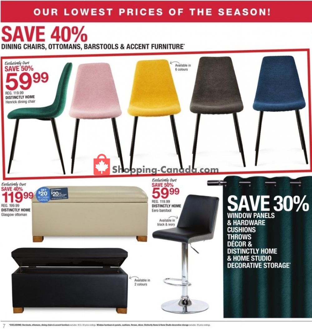 Home Outfitters flyer from Friday October 12, 2018 to Thursday October 18, 2018 - page 7