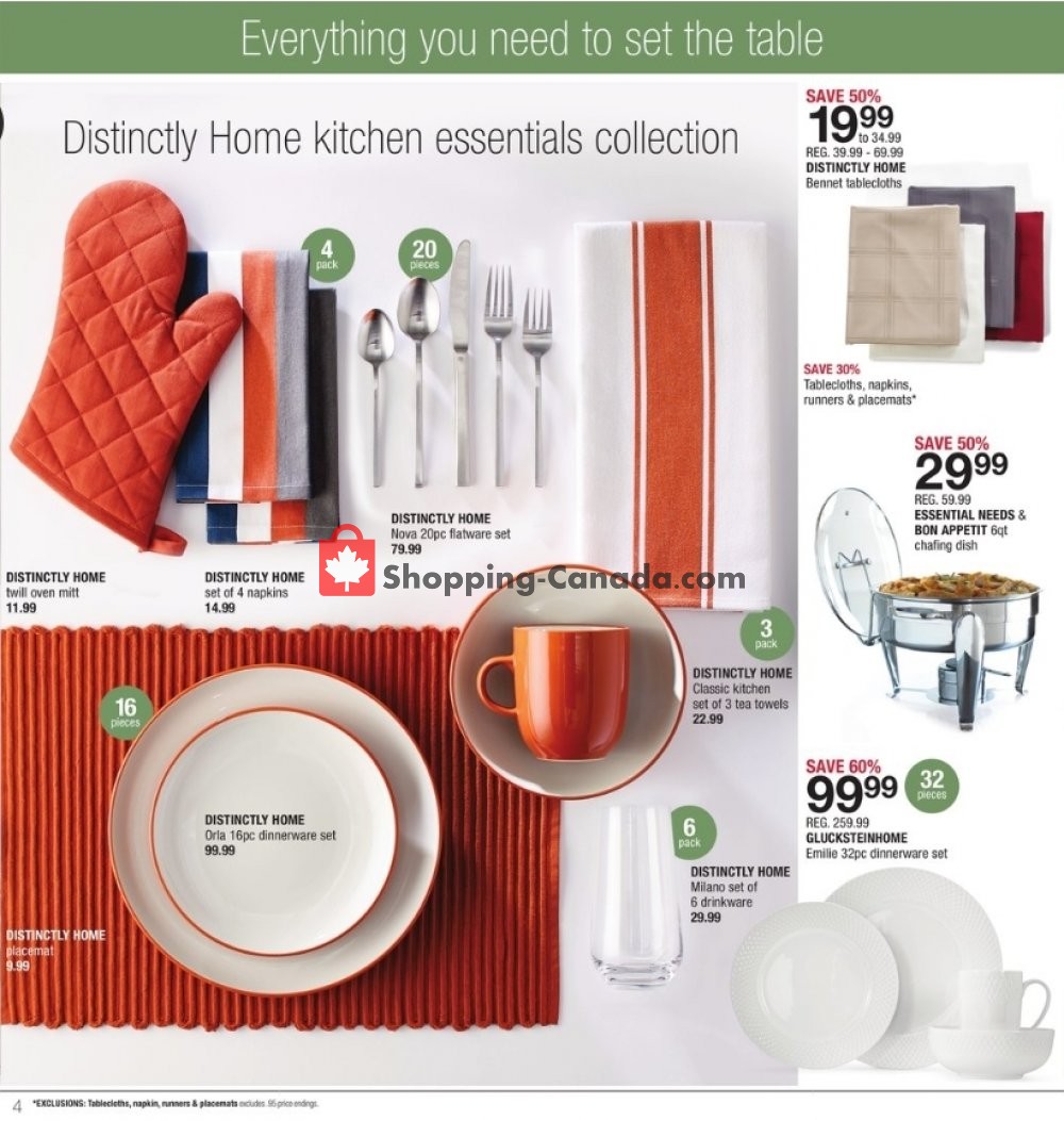 Home Outfitters flyer from Friday October 5, 2018 to Thursday October 11, 2018 - page 4