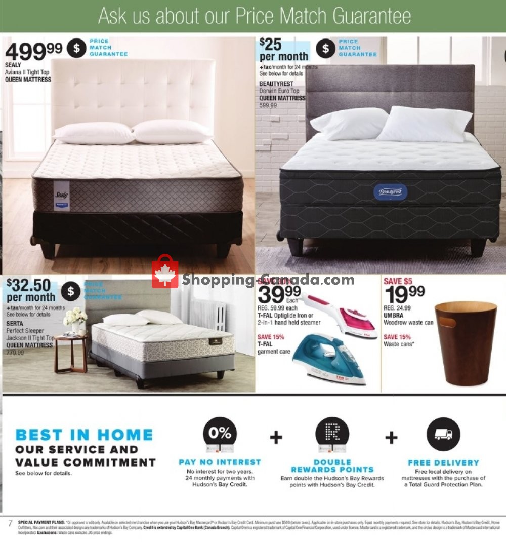 Home Outfitters flyer from Friday October 5, 2018 to Thursday October 11, 2018 - page 7