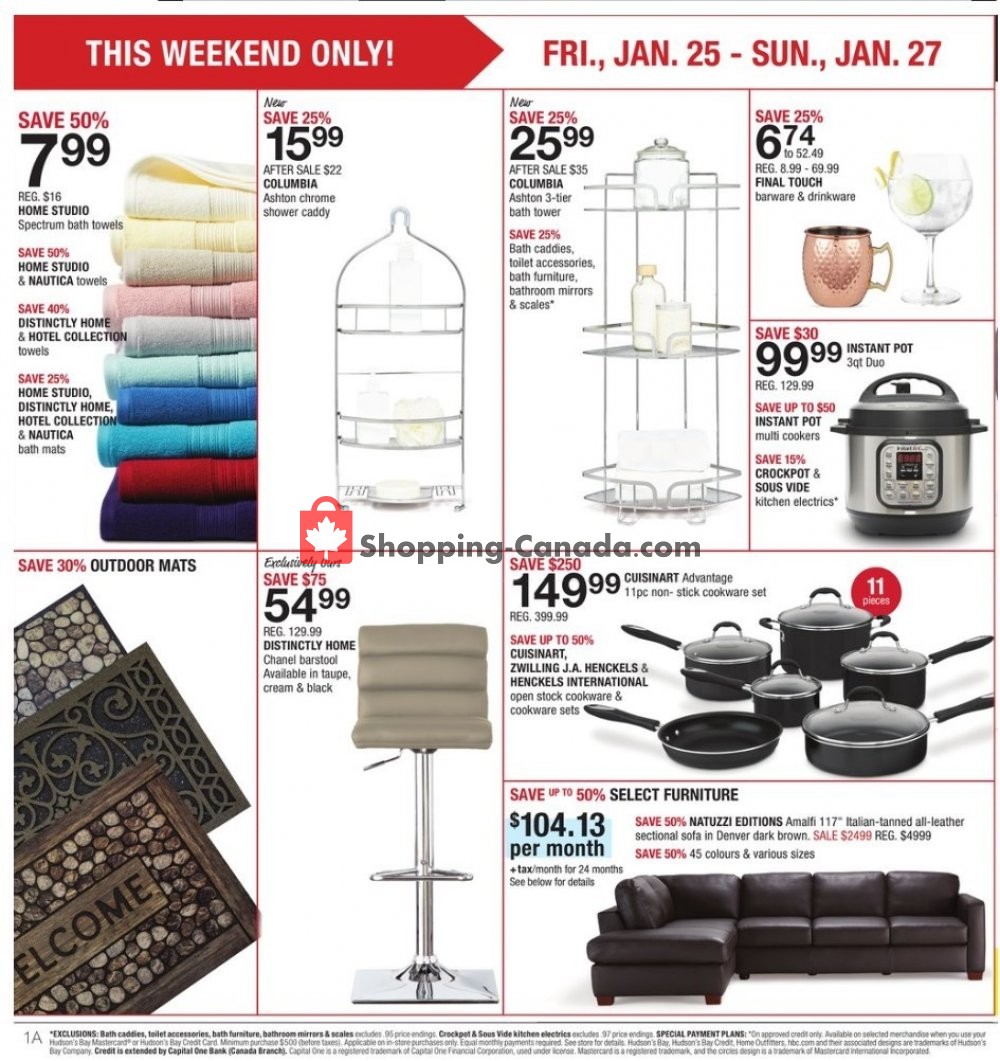 Home Outfitters flyer from Friday January 25, 2019 to Thursday January 31, 2019 - page 2