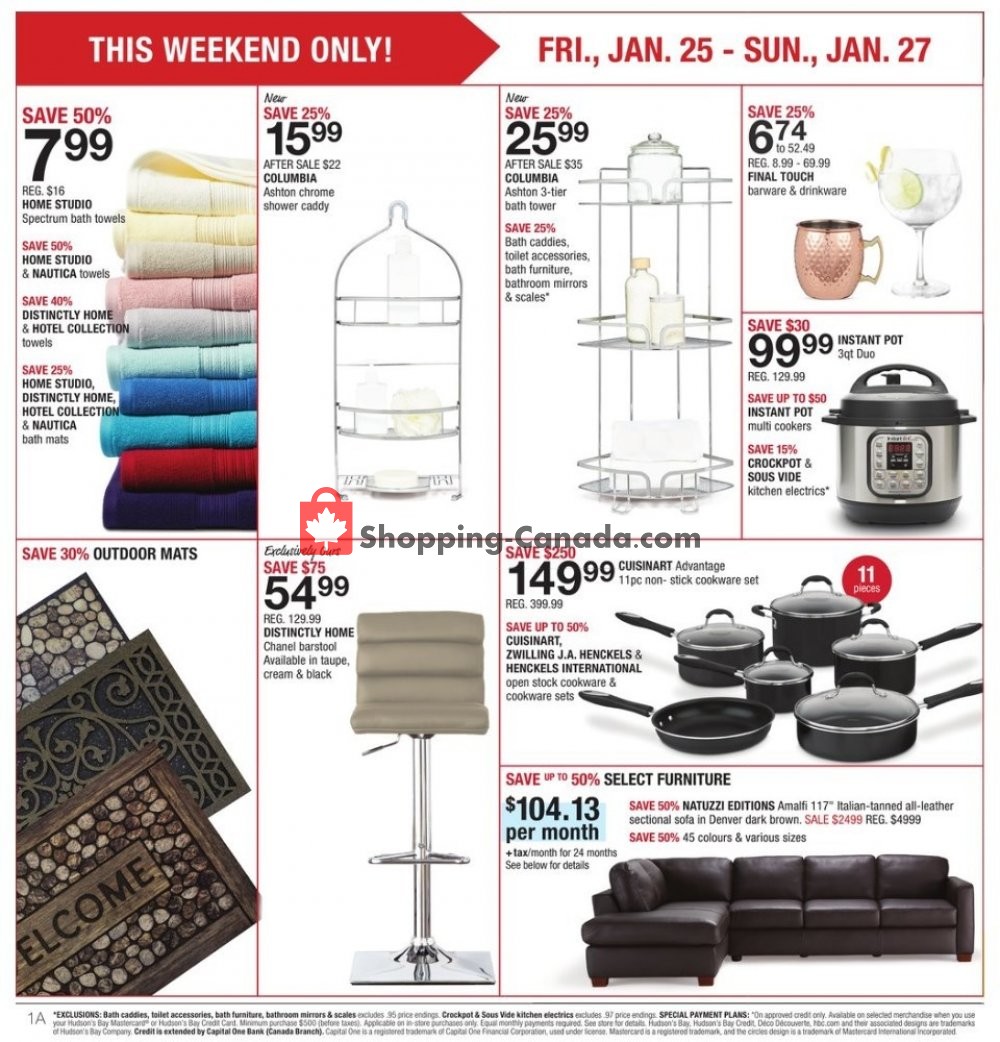 Home Outfitters flyer from Friday January 25, 2019 to Thursday January 31, 2019 - page 2