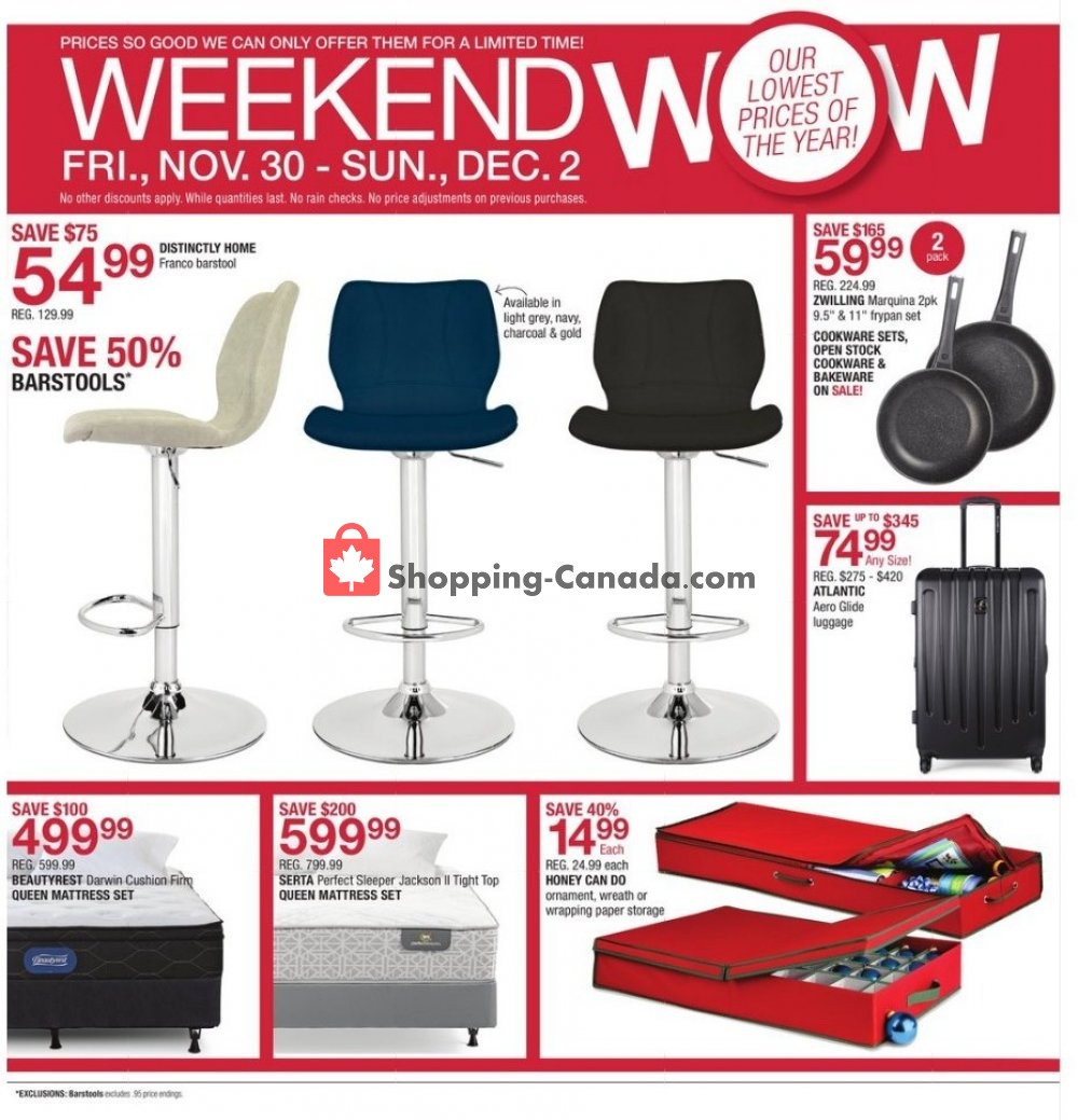 Home Outfitters flyer from Friday November 30, 2018 to Sunday December 2, 2018 - page 2