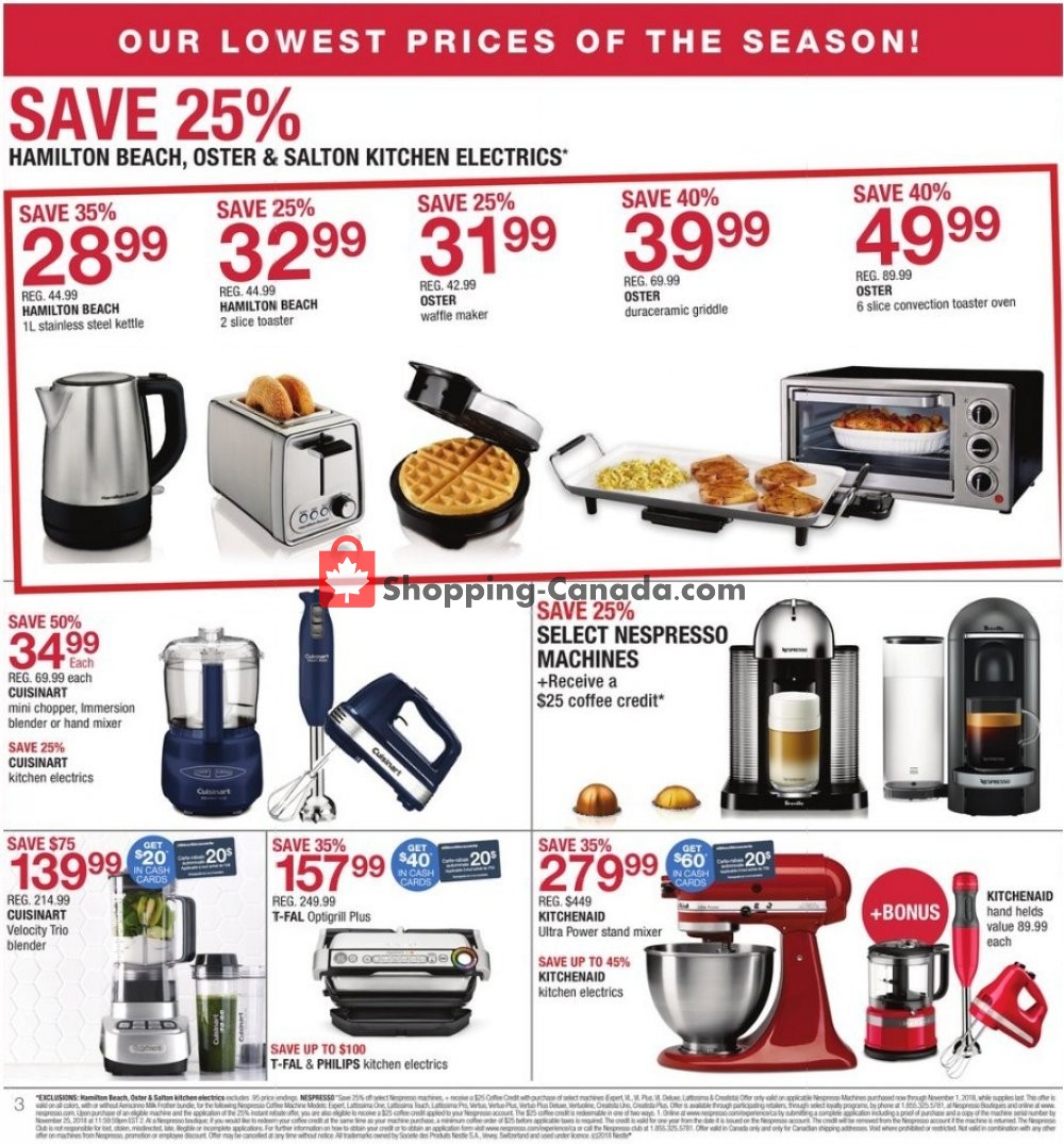 Home Outfitters flyer from Friday October 19, 2018 to Thursday October 25, 2018 - page 3