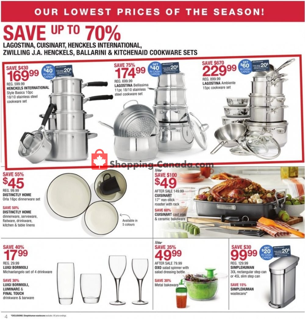 Home Outfitters flyer from Friday October 19, 2018 to Thursday October 25, 2018 - page 4