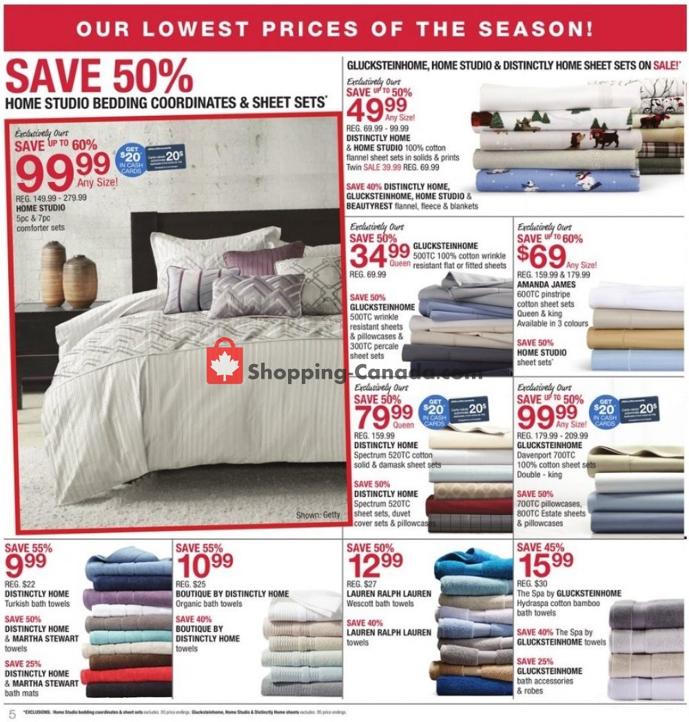 Home Outfitters flyer from Friday October 19, 2018 to Thursday October 25, 2018 - page 5