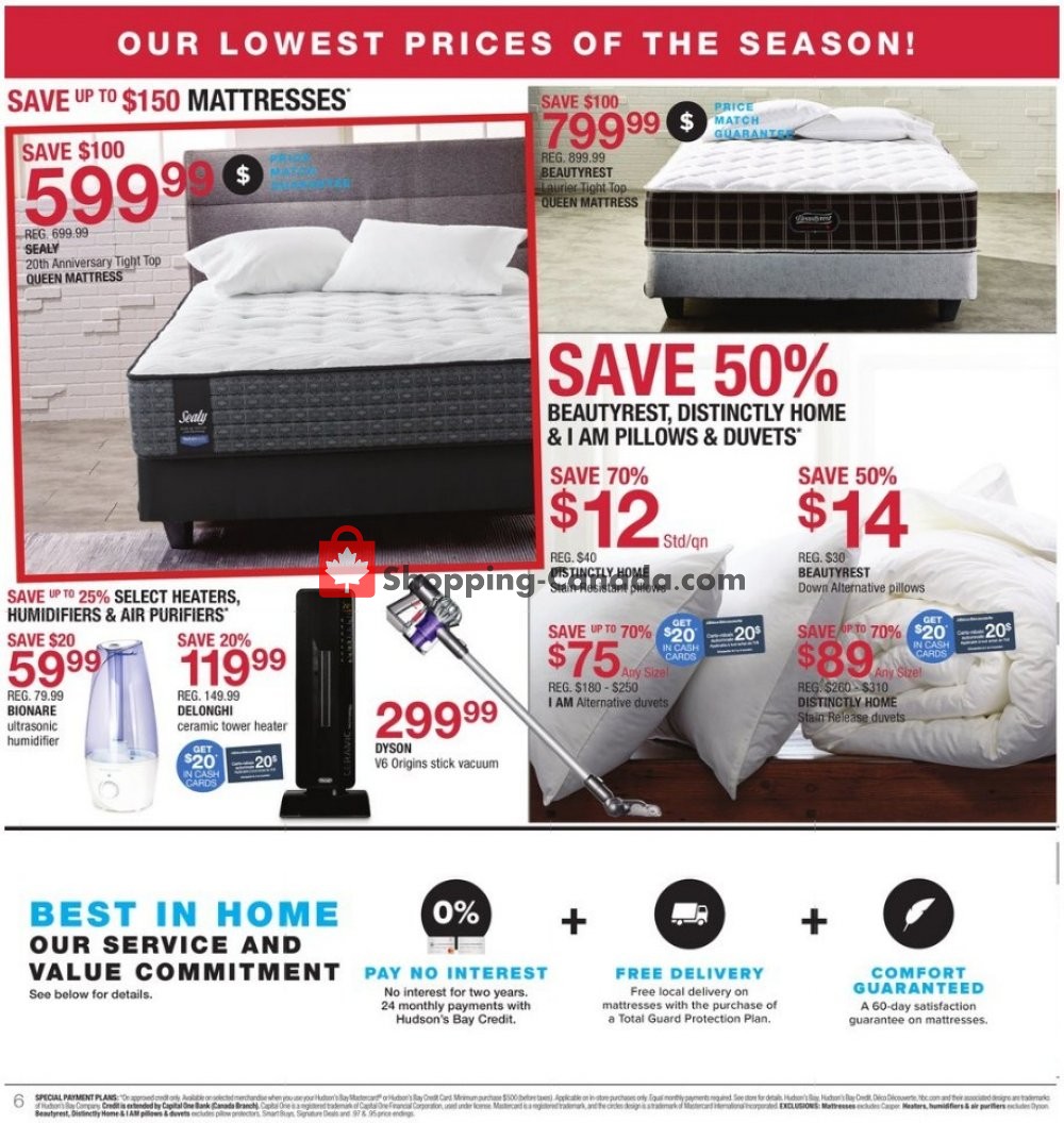 Home Outfitters flyer from Friday October 19, 2018 to Thursday October 25, 2018 - page 6