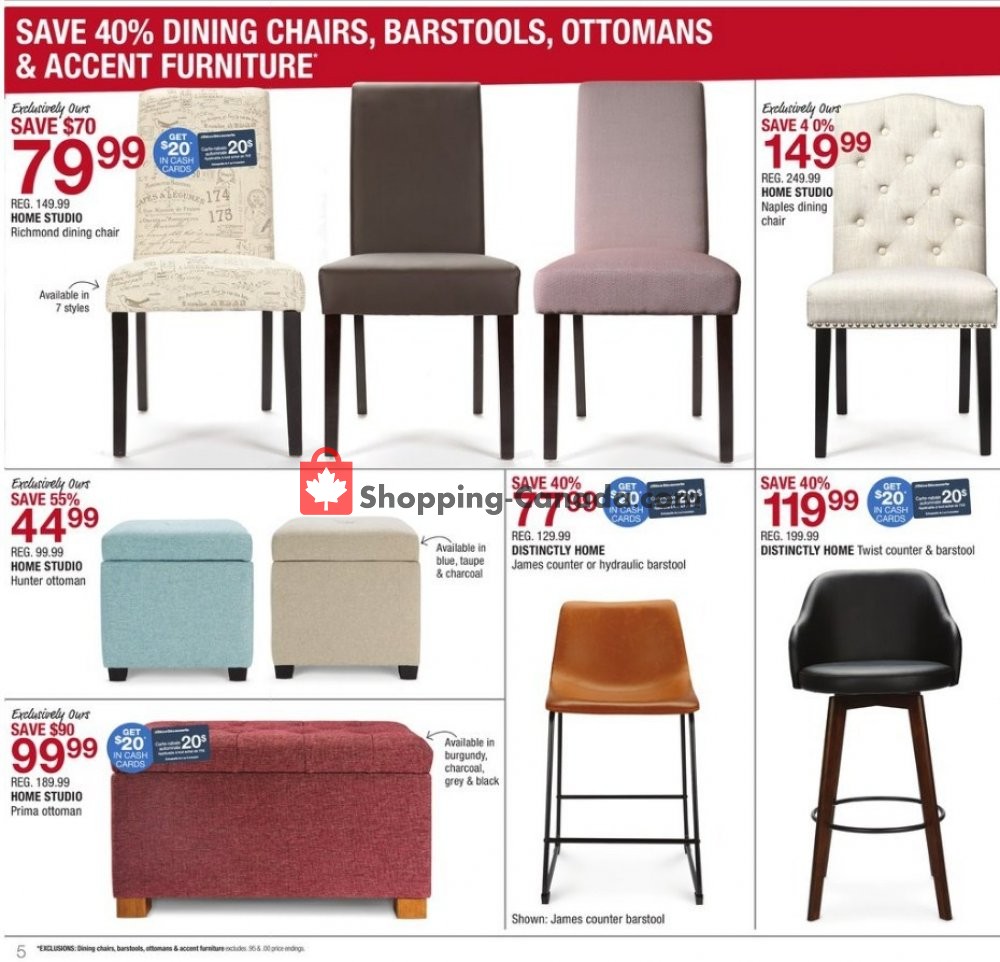 Home Outfitters flyer from Friday October 26, 2018 to Thursday November 1, 2018 - page 5