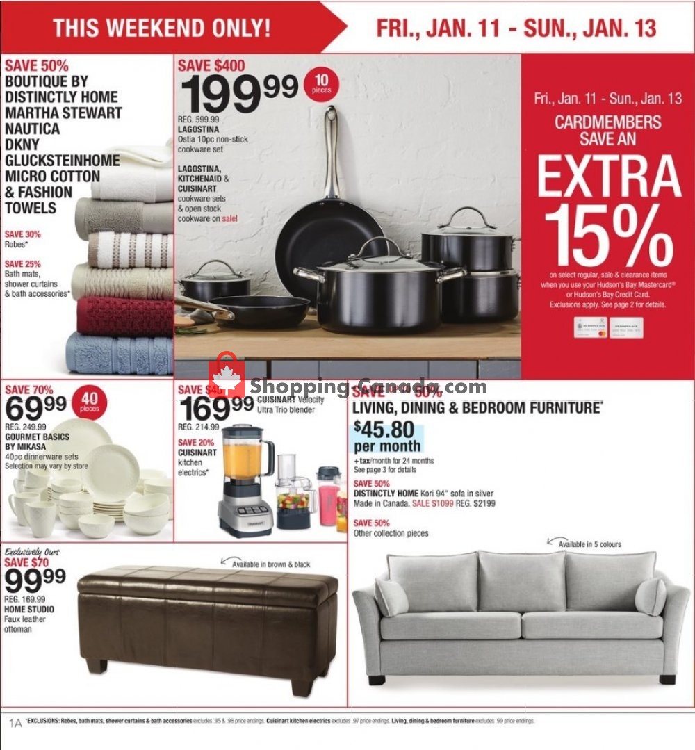 Home Outfitters flyer from Friday January 11, 2019 to Thursday January 17, 2019 - page 2
