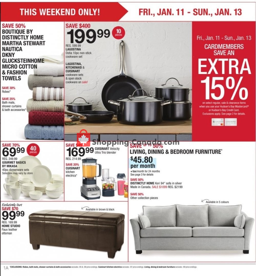 Home Outfitters flyer from Friday January 11, 2019 to Thursday January 17, 2019 - page 2