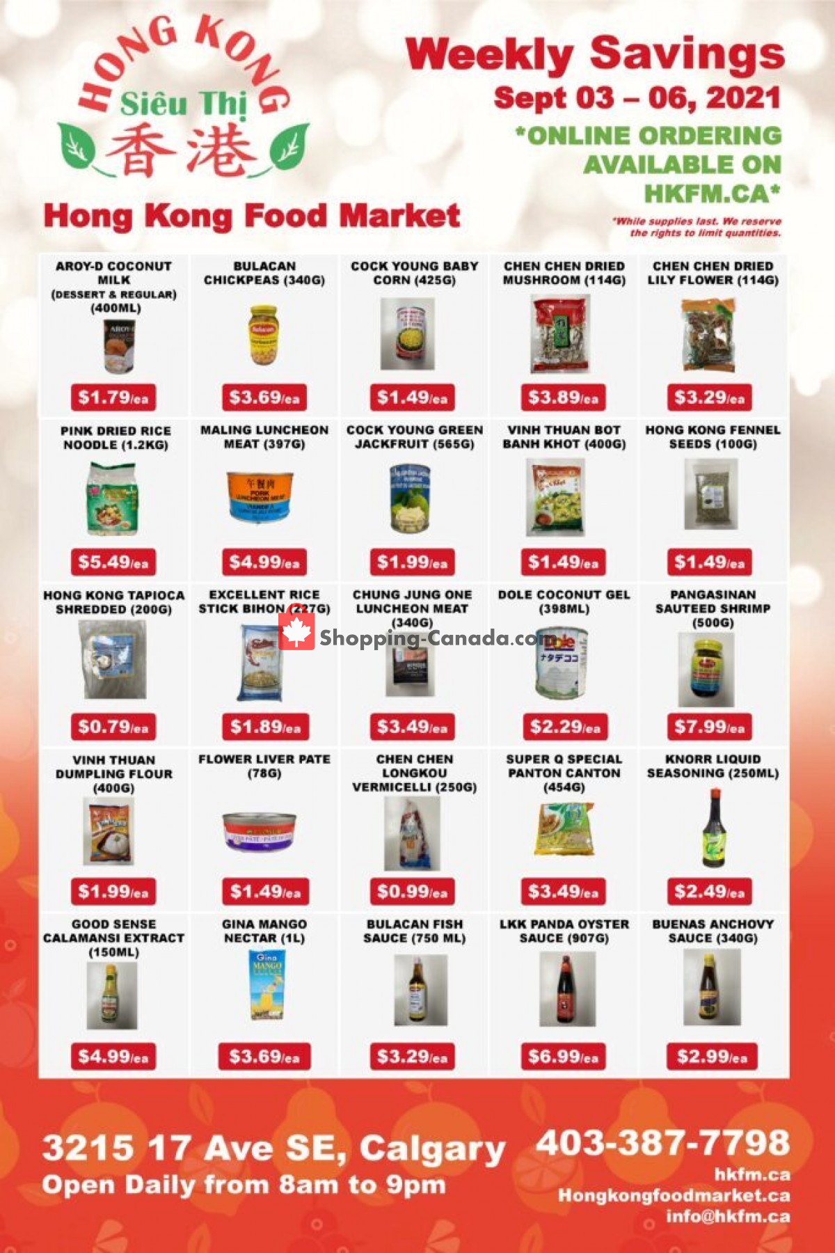 Hong Kong FoodMarket flyer from Friday September 3, 2021 to Monday September 6, 2021 - page 1