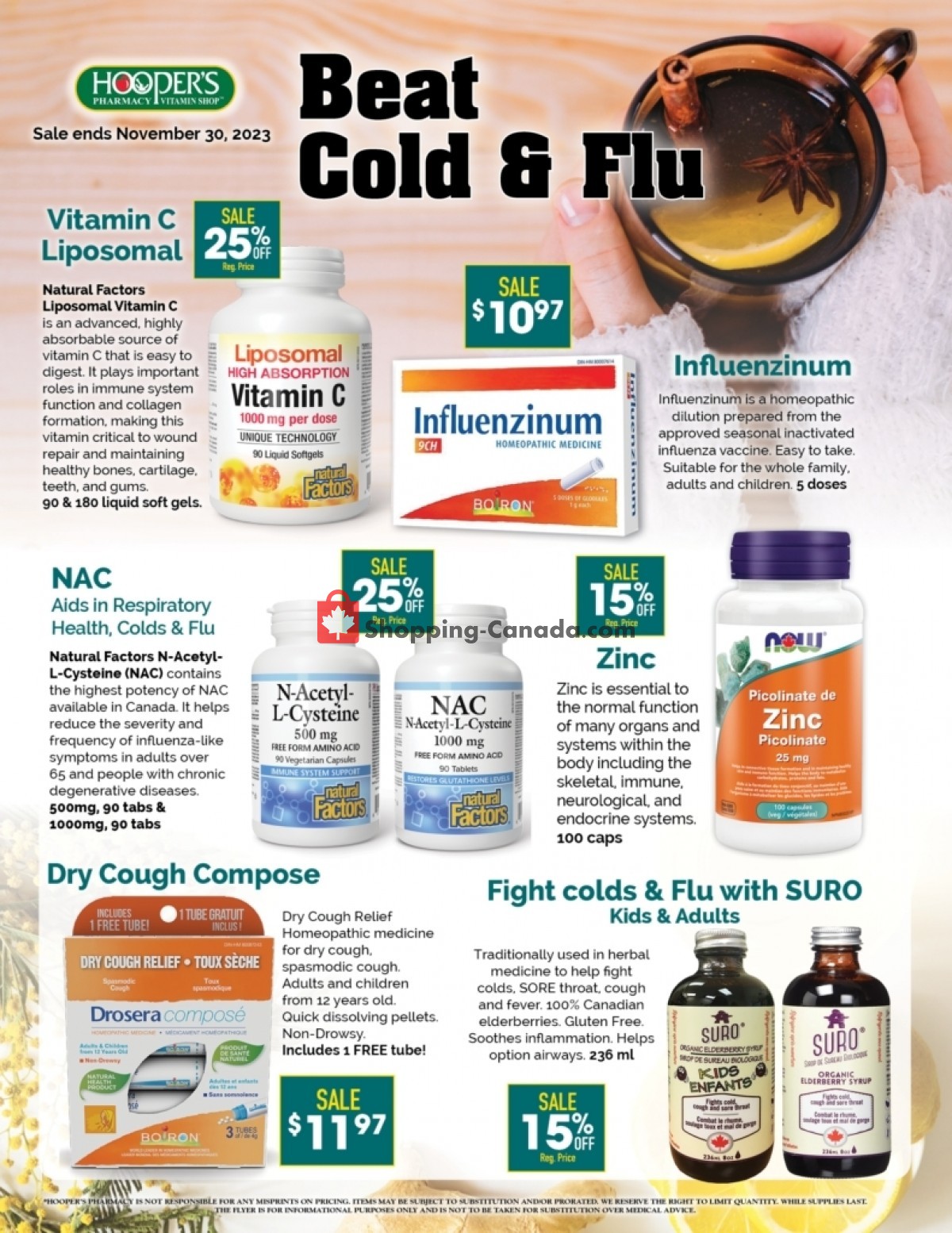 Hoopers Pharmacy flyer from Tuesday November 14, 2023 to Thursday November 30, 2023 - page 2