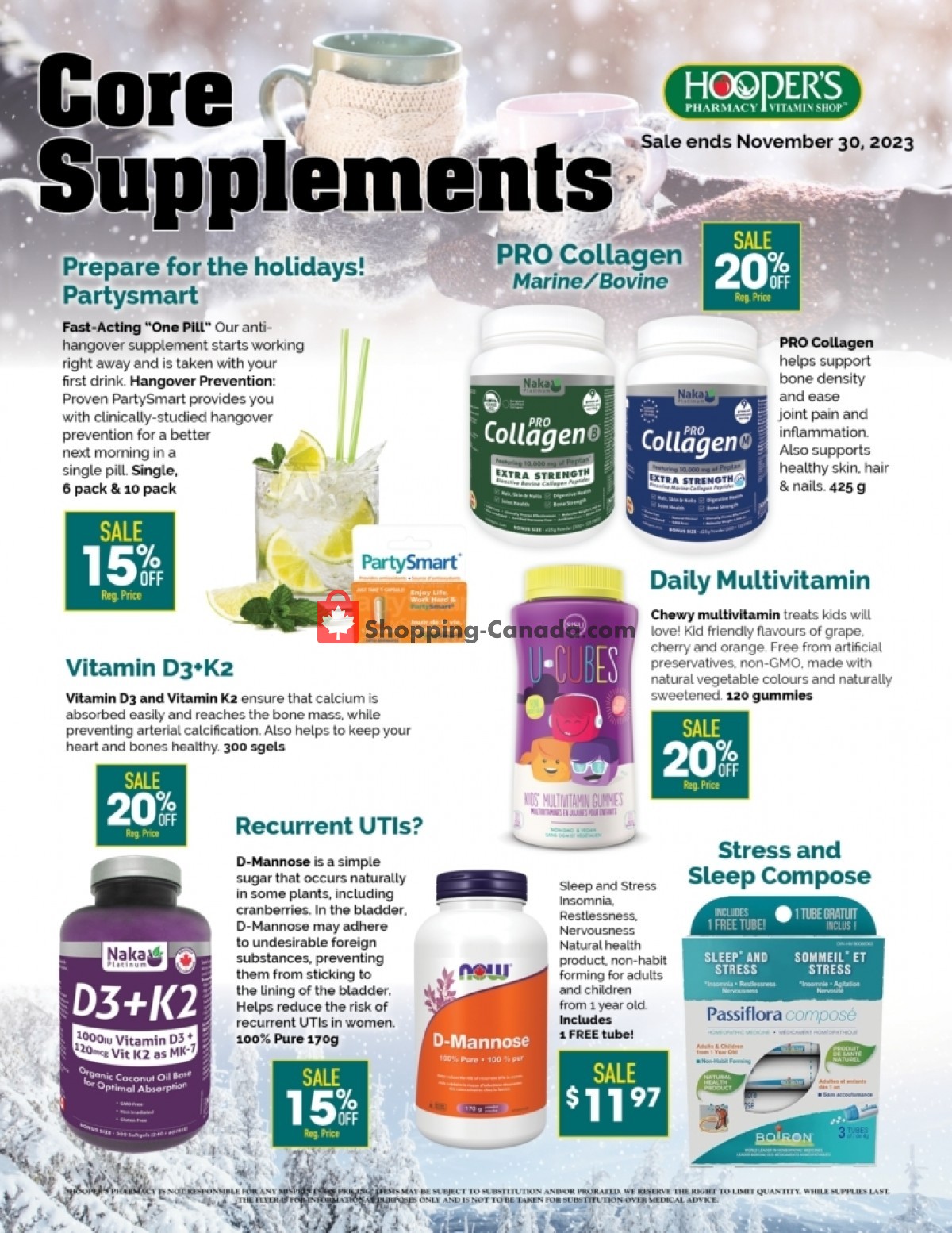 Hoopers Pharmacy flyer from Tuesday November 14, 2023 to Thursday November 30, 2023 - page 3