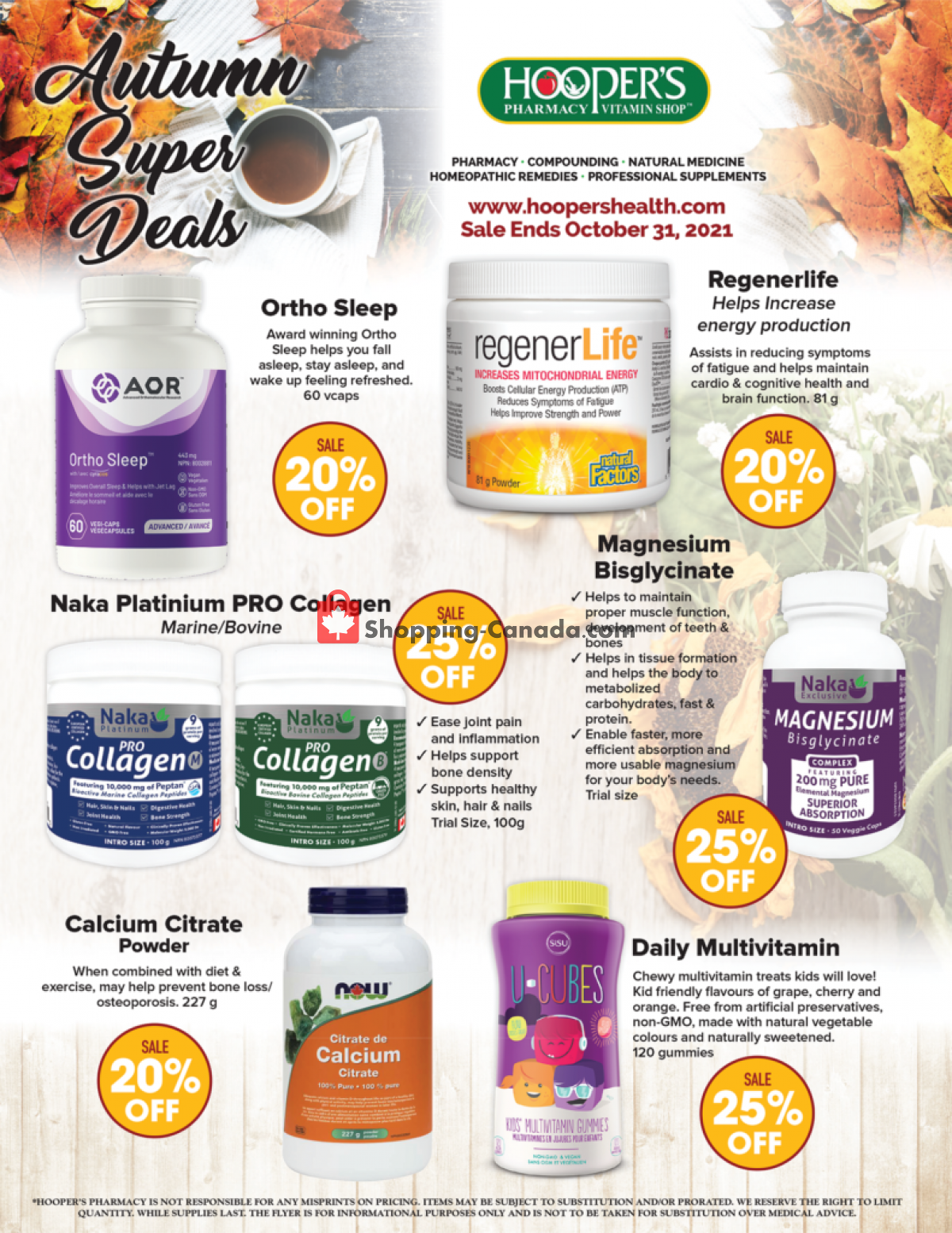 Hoopers Pharmacy flyer from Tuesday October 12, 2021 to Sunday October 31, 2021 - page 4