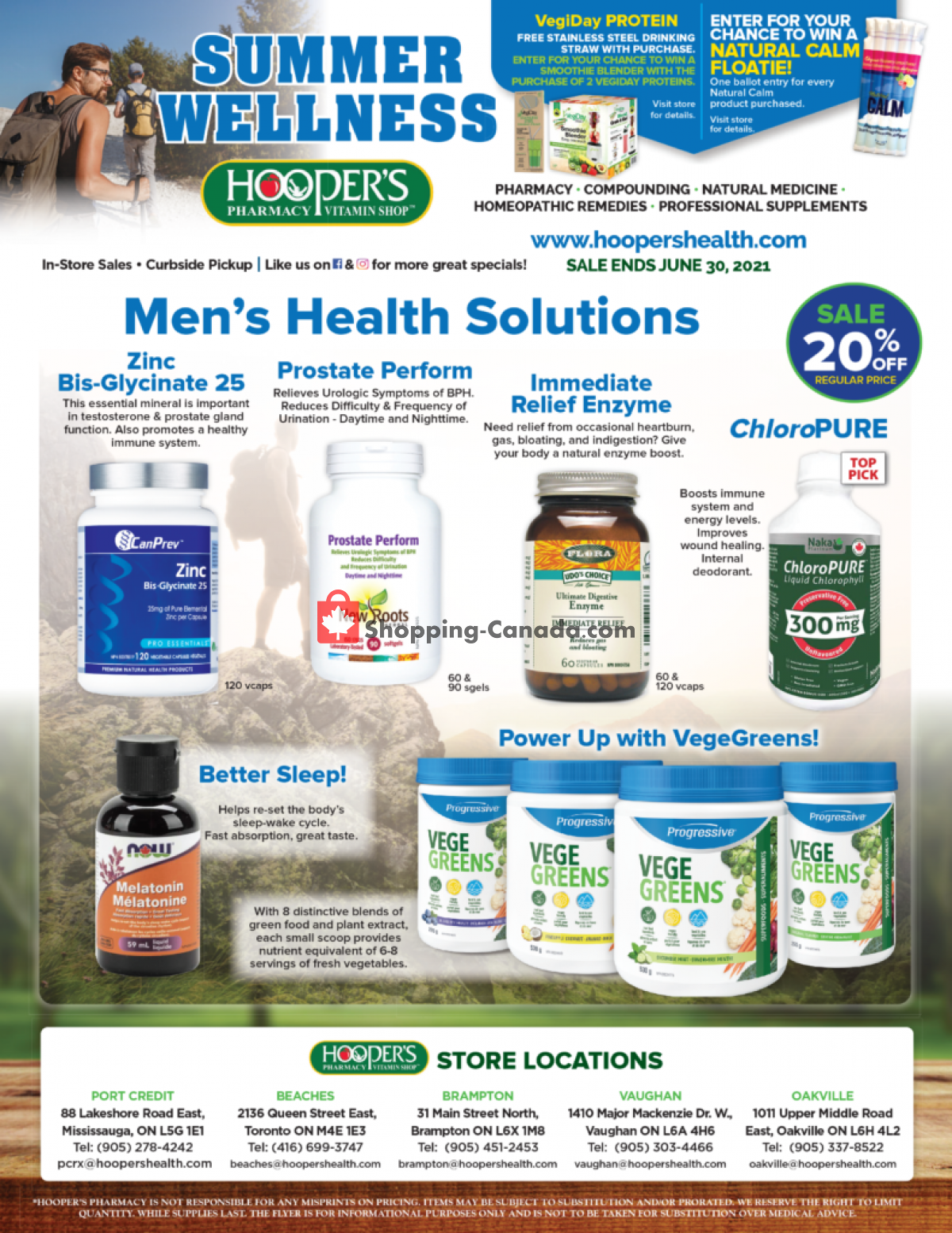 Hoopers Pharmacy flyer from Tuesday June 1, 2021 to Wednesday June 30, 2021 - page 1