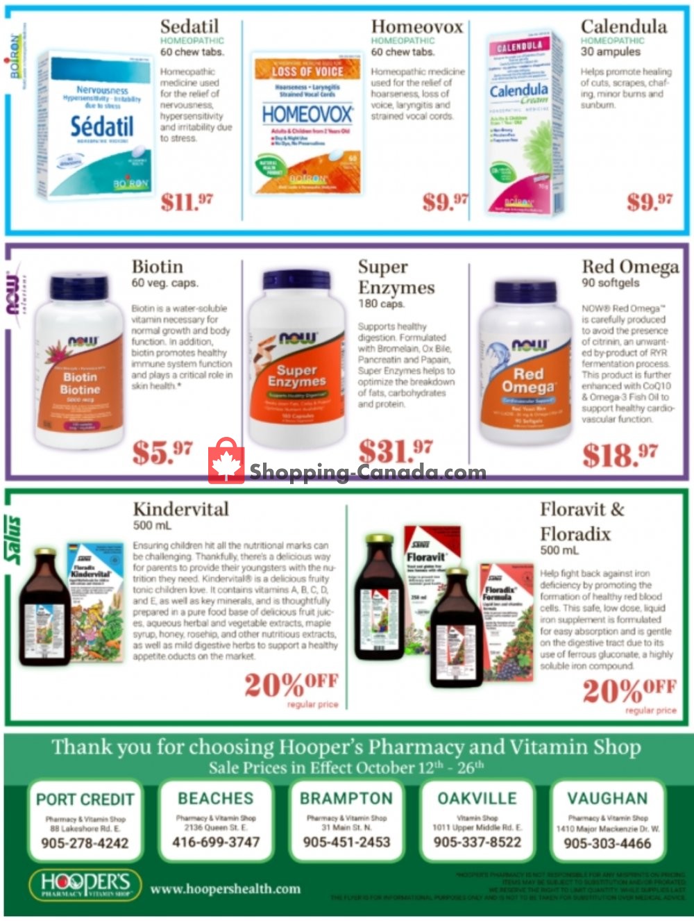 Hoopers Pharmacy flyer from Saturday October 12, 2019 to Saturday October 26, 2019 - page 4