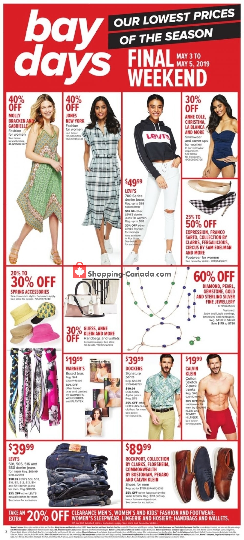 Hudson's Bay flyer from Friday May 3, 2019 to Thursday May 9, 2019 - page 2