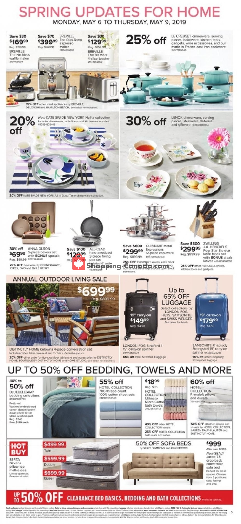 Hudson's Bay flyer from Friday May 3, 2019 to Thursday May 9, 2019 - page 5