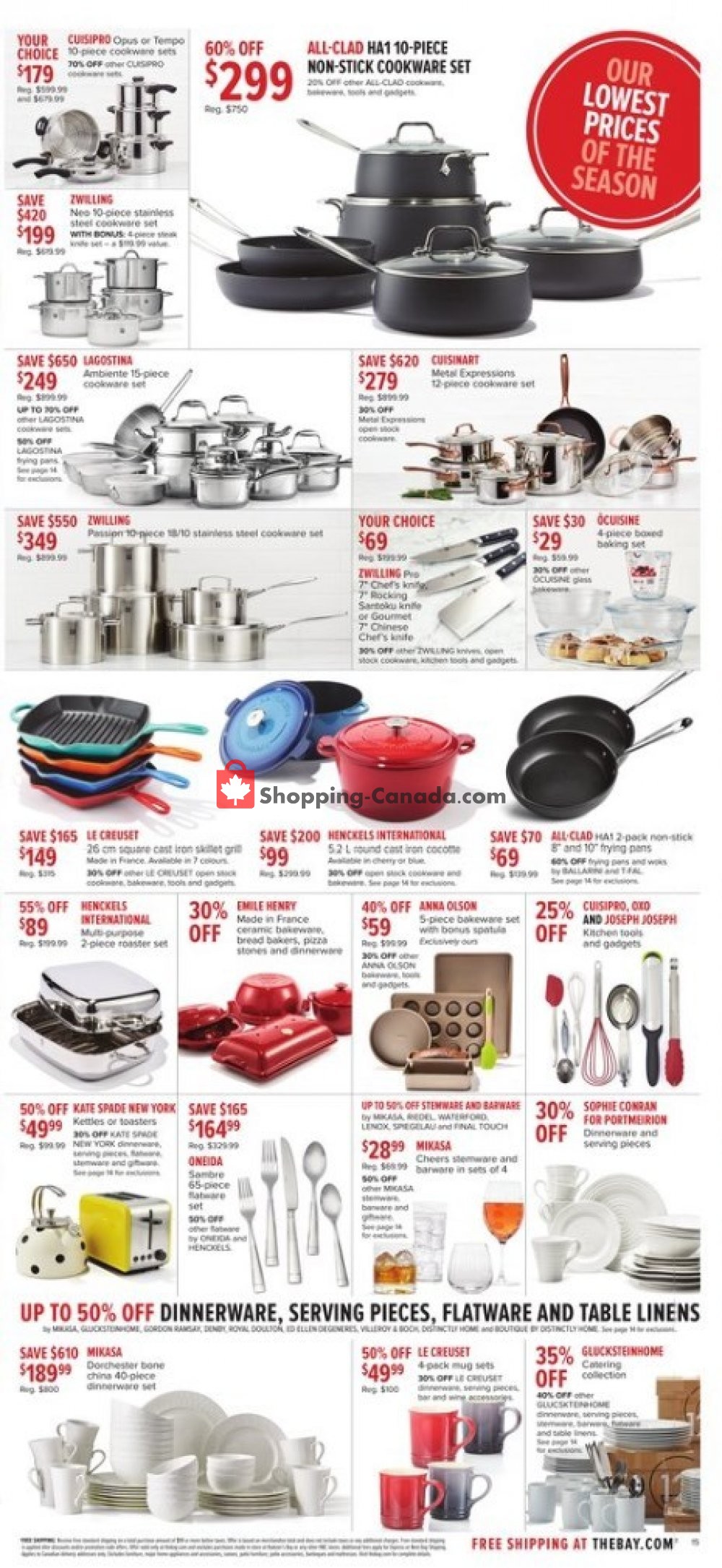 Hudson's Bay flyer from Friday October 11, 2019 to Thursday October 17, 2019 - page 15
