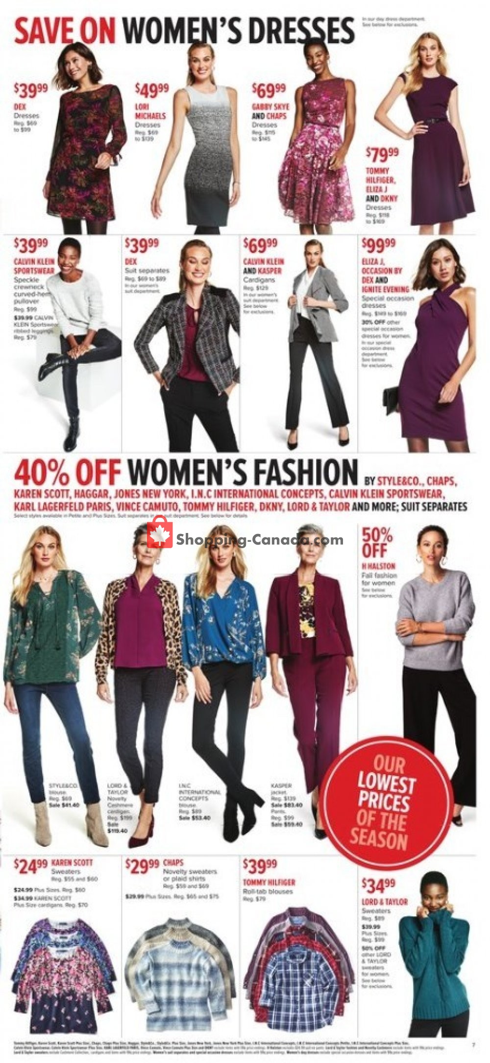 Hudson's Bay flyer from Friday October 11, 2019 to Thursday October 17, 2019 - page 7