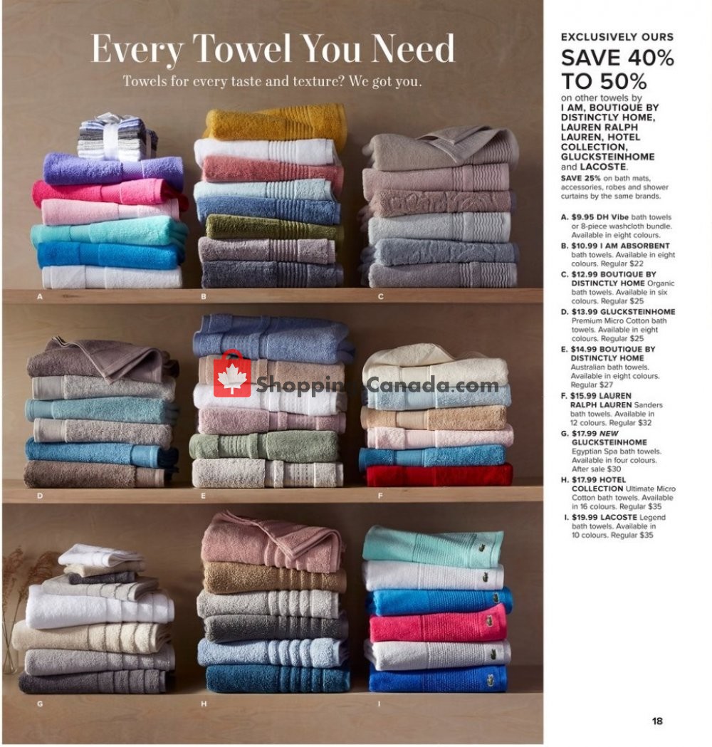 Hudson's Bay flyer from Friday September 6, 2019 to Thursday September 19, 2019 - page 18