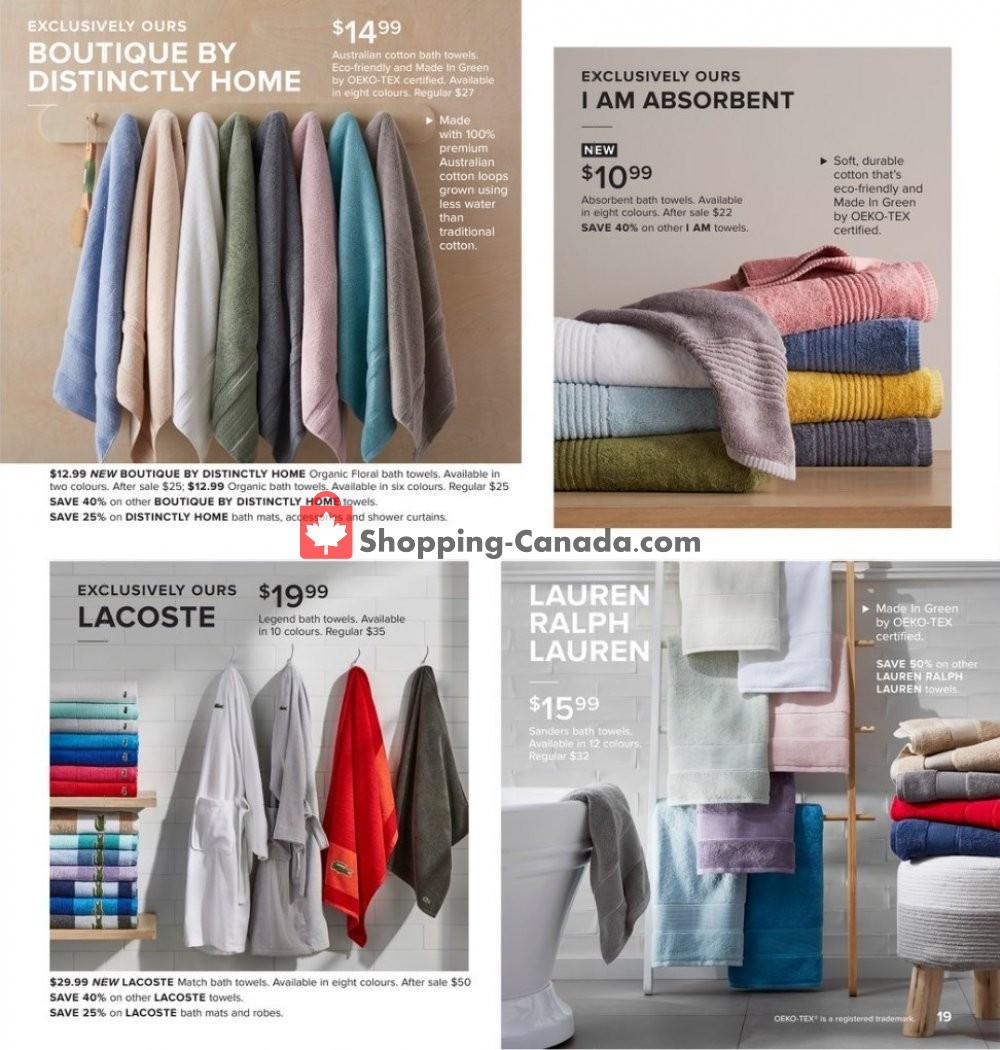 Hudson's Bay flyer from Friday September 6, 2019 to Thursday September 19, 2019 - page 19