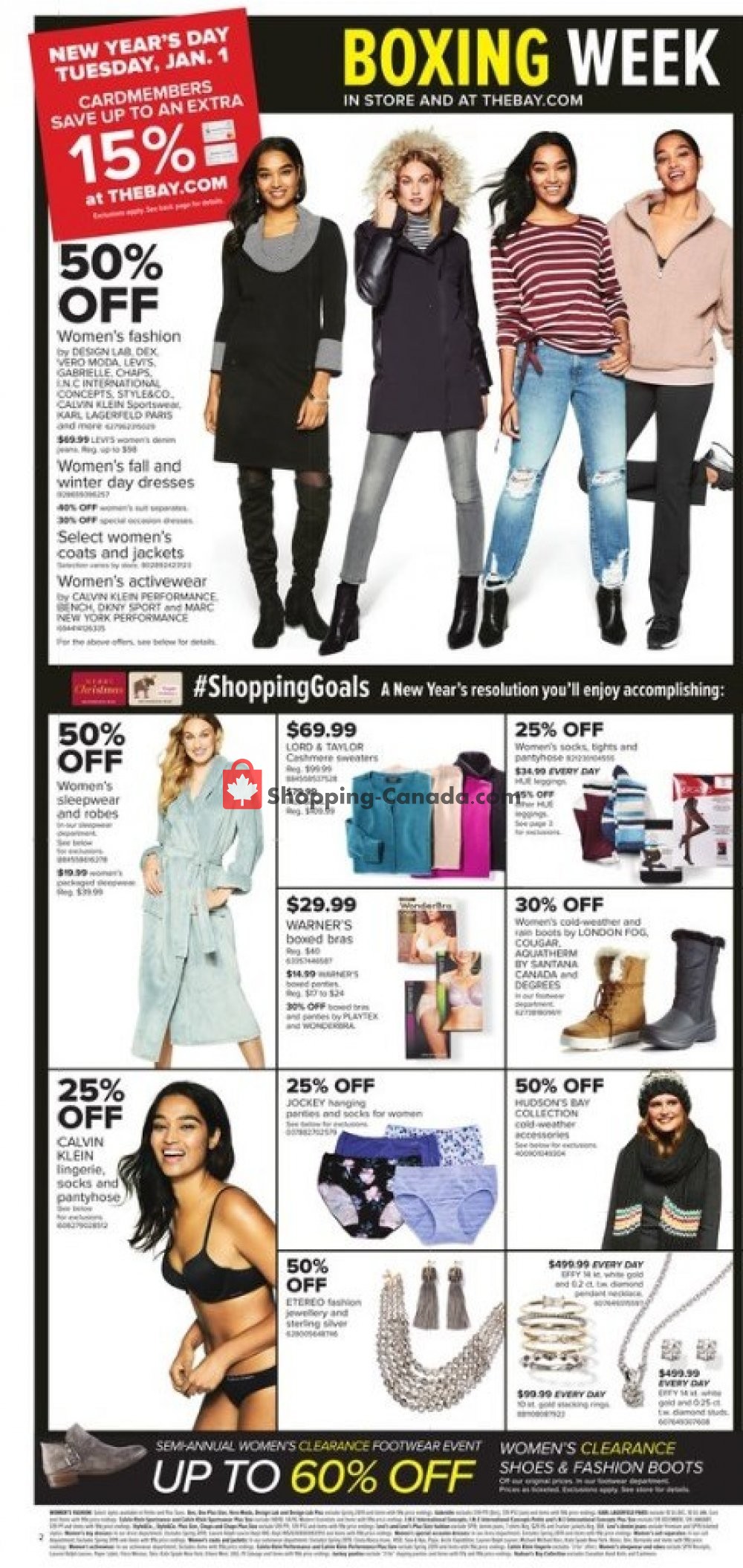 Hudson's Bay Canada, flyer (Boxing Week Sale West) December 28