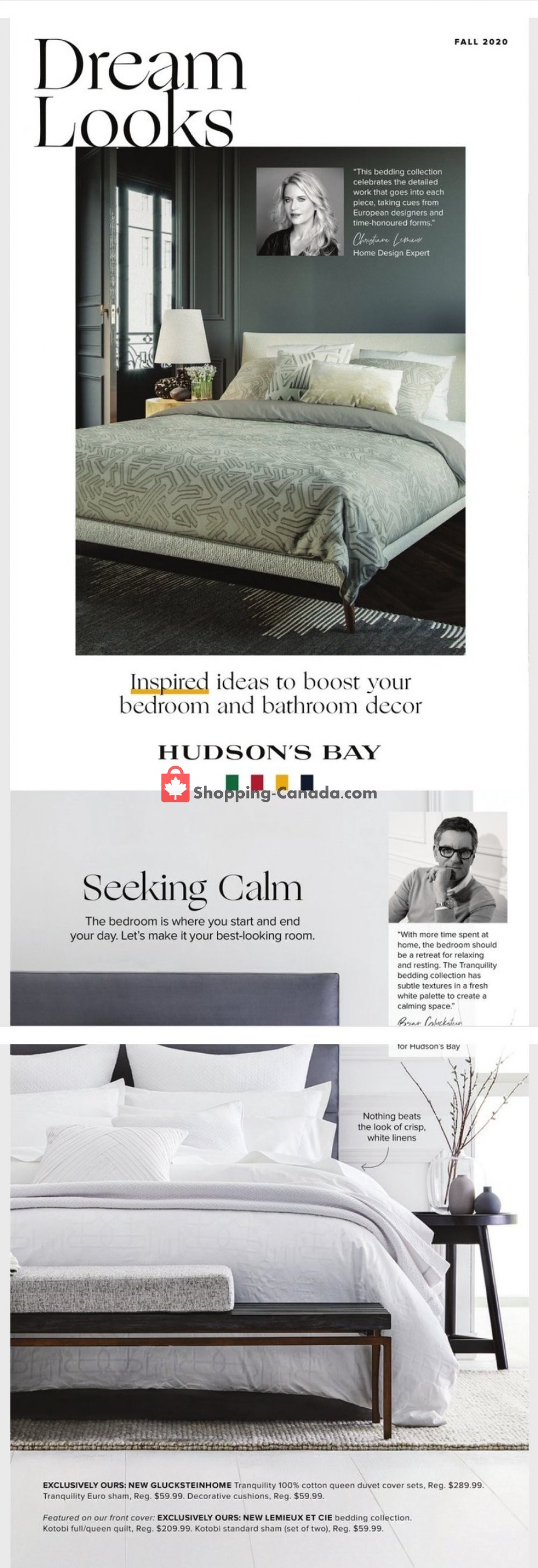 Hudson's Bay flyer from Wednesday October 14, 2020 to Saturday October 31, 2020 - page 1