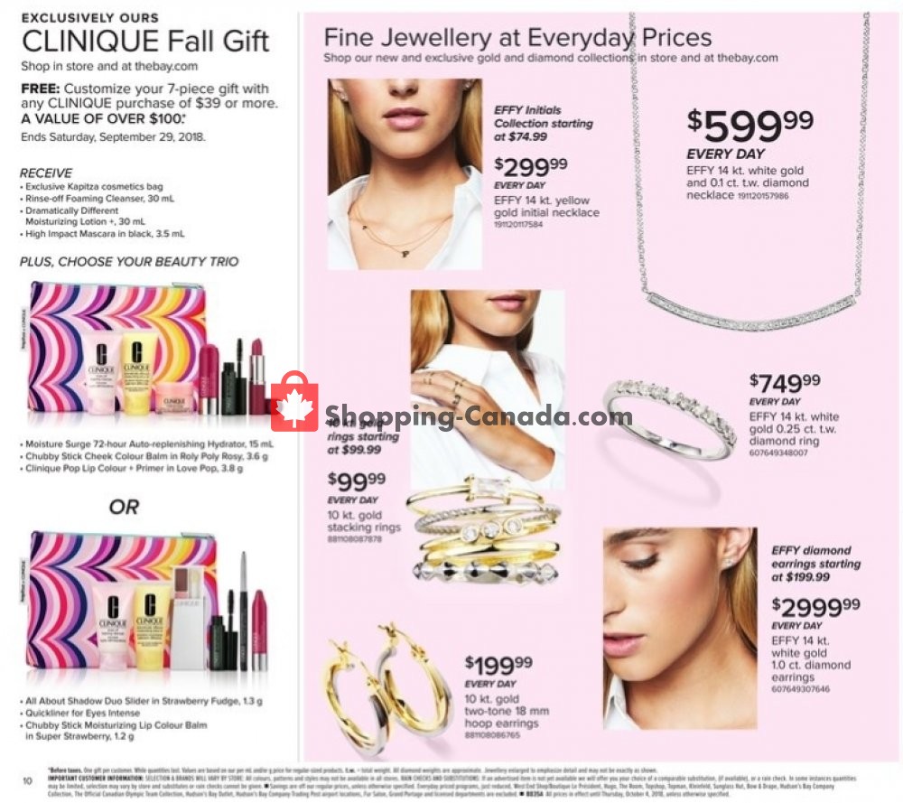 Hudson's Bay flyer from Friday September 28, 2018 to Thursday October 4, 2018 - page 11