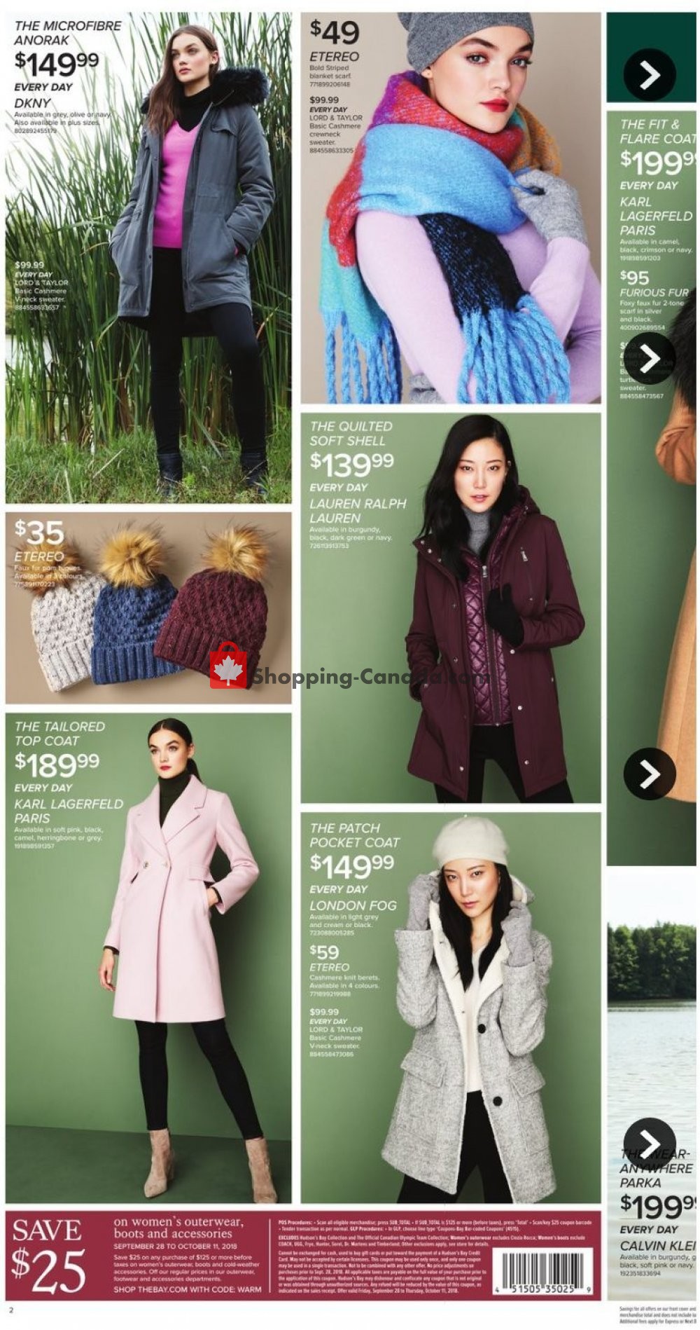 Hudson's Bay flyer from Friday September 28, 2018 to Thursday October 11, 2018 - page 3