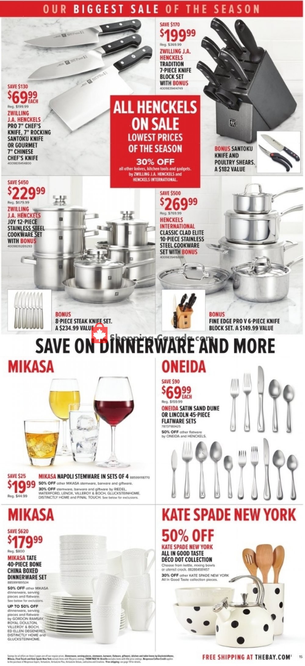 Hudson's Bay flyer from Friday October 12, 2018 to Thursday October 18, 2018 - page 17