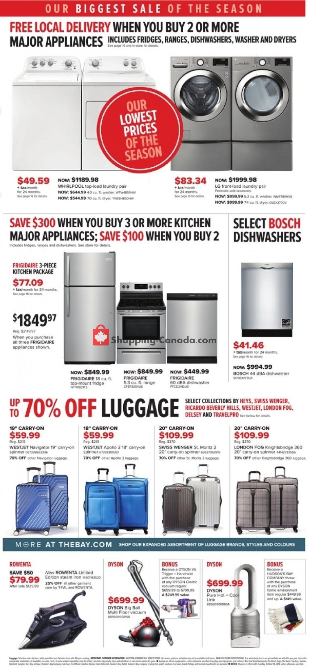 Hudson's Bay flyer from Friday October 12, 2018 to Thursday October 18, 2018 - page 19
