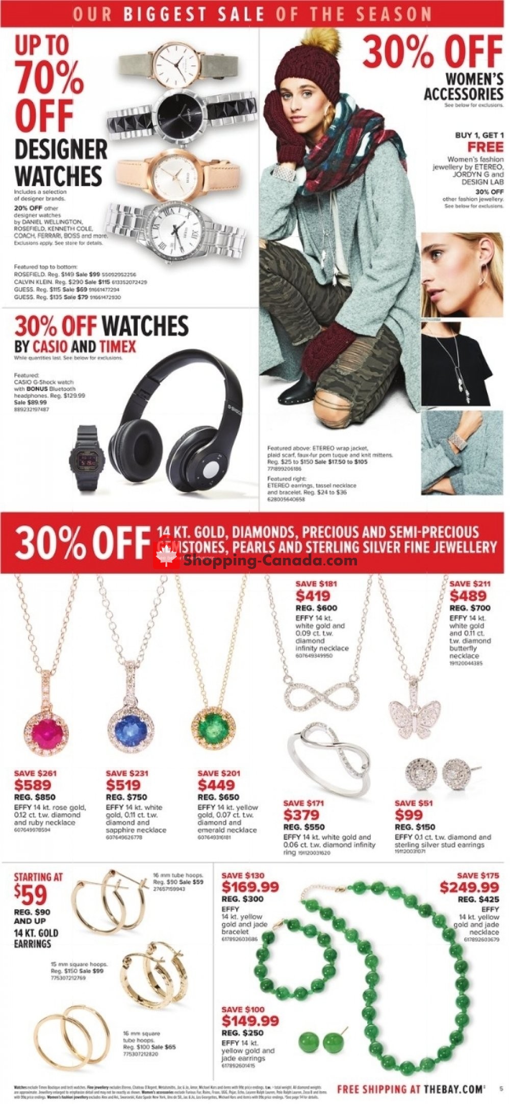 Hudson's Bay flyer from Friday October 12, 2018 to Thursday October 18, 2018 - page 7