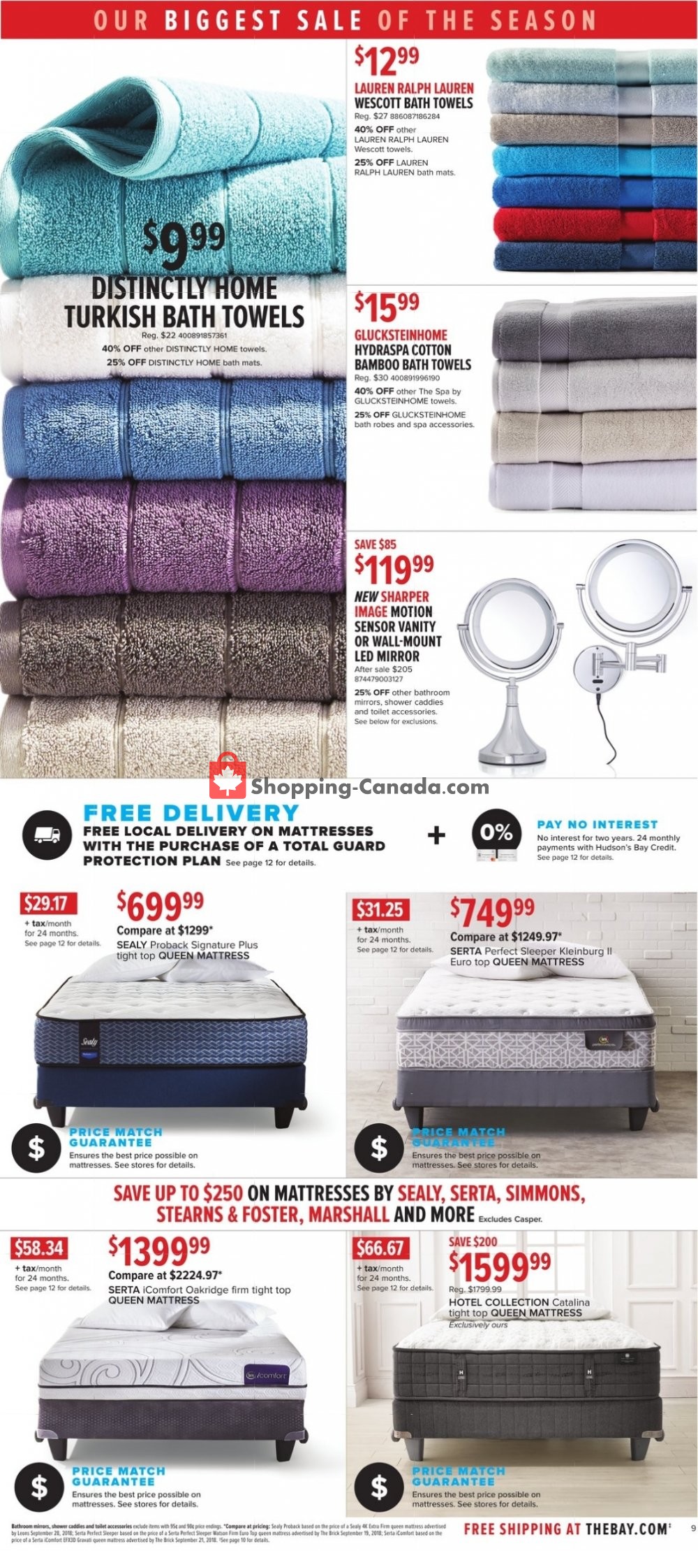Hudson's Bay flyer from Friday October 19, 2018 to Thursday October 25, 2018 - page 11