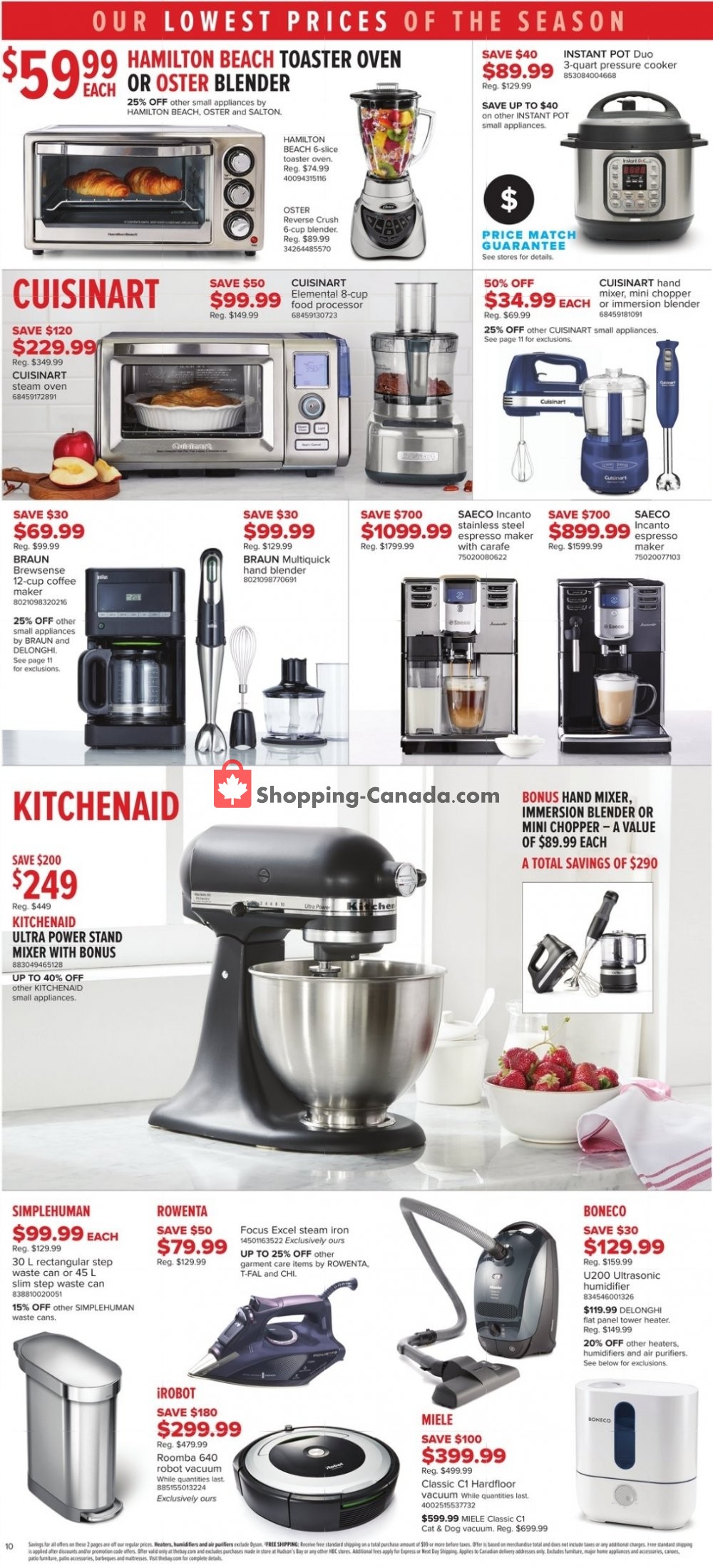 Hudson's Bay flyer from Friday October 19, 2018 to Thursday October 25, 2018 - page 12