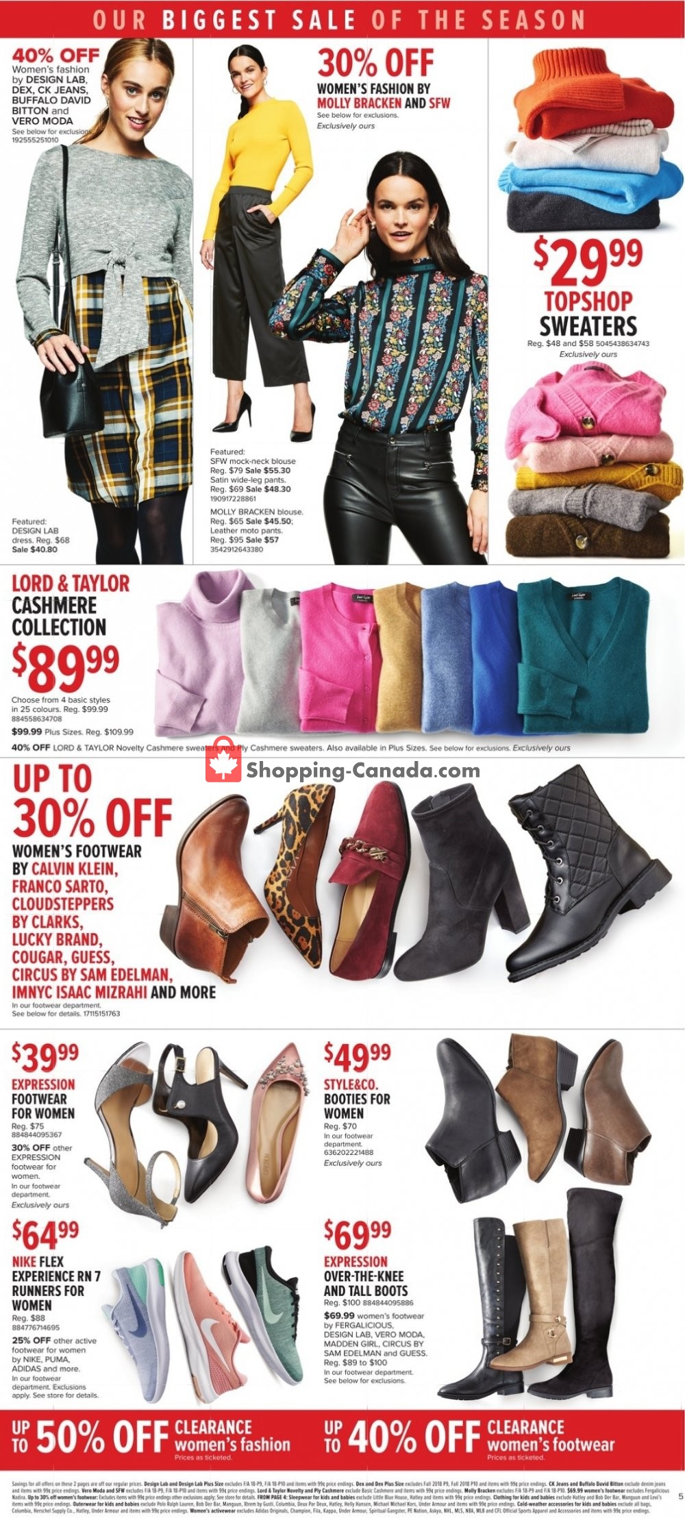 Hudson's Bay flyer from Friday October 19, 2018 to Thursday October 25, 2018 - page 6