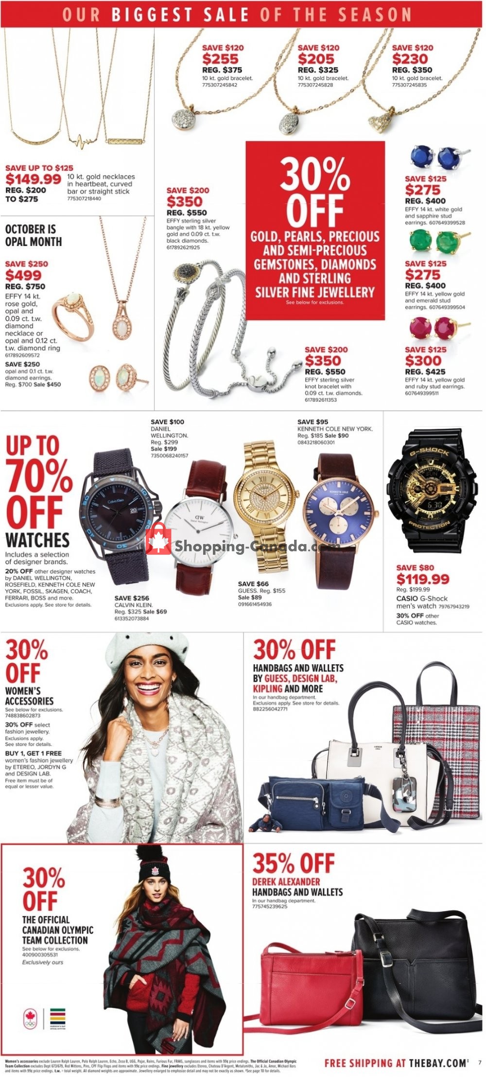 Hudson's Bay flyer from Friday October 19, 2018 to Thursday October 25, 2018 - page 9
