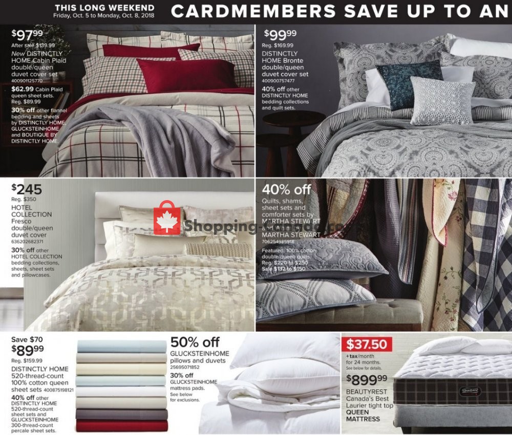 Hudson's Bay flyer from Friday October 5, 2018 to Thursday October 11, 2018 - page 9