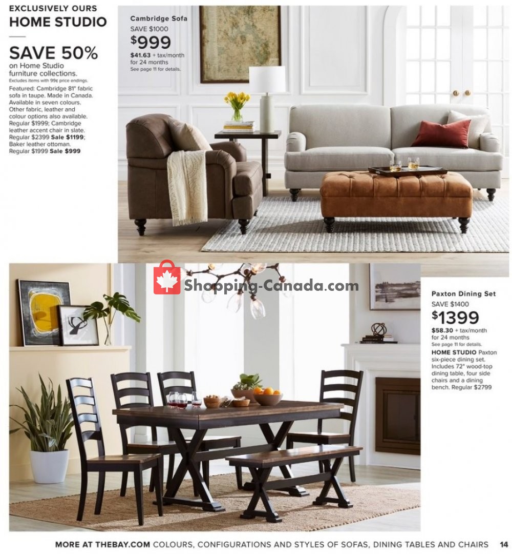 Hudson's Bay flyer from Friday September 6, 2019 to Thursday September 19, 2019 - page 14